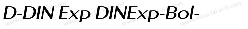 D-DIN Exp DINExp-Bol字体转换